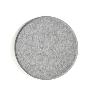 Ljudabsorbent SATELLITE, vägghängd, Ø 780 mm, grå