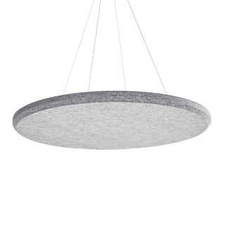 Acoustic panel SATELLITE, ceiling hung, Ø 1170 mm, grey