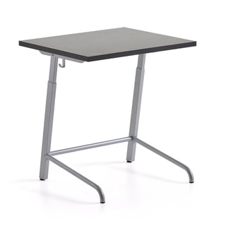 Mokyklinis stalas AXIOM, garsą slopinantis linoleumas, pilka/tamsiai pilka