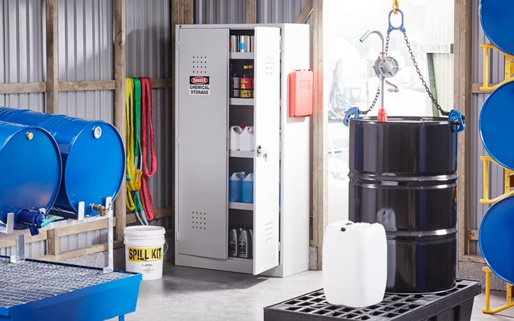 How to store chemicals and dispose of hazardous waste safely