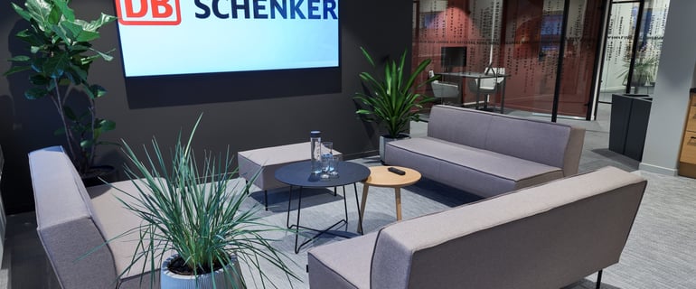 Stylish custom solution for DB Schenker’s office space at Oslo Airport