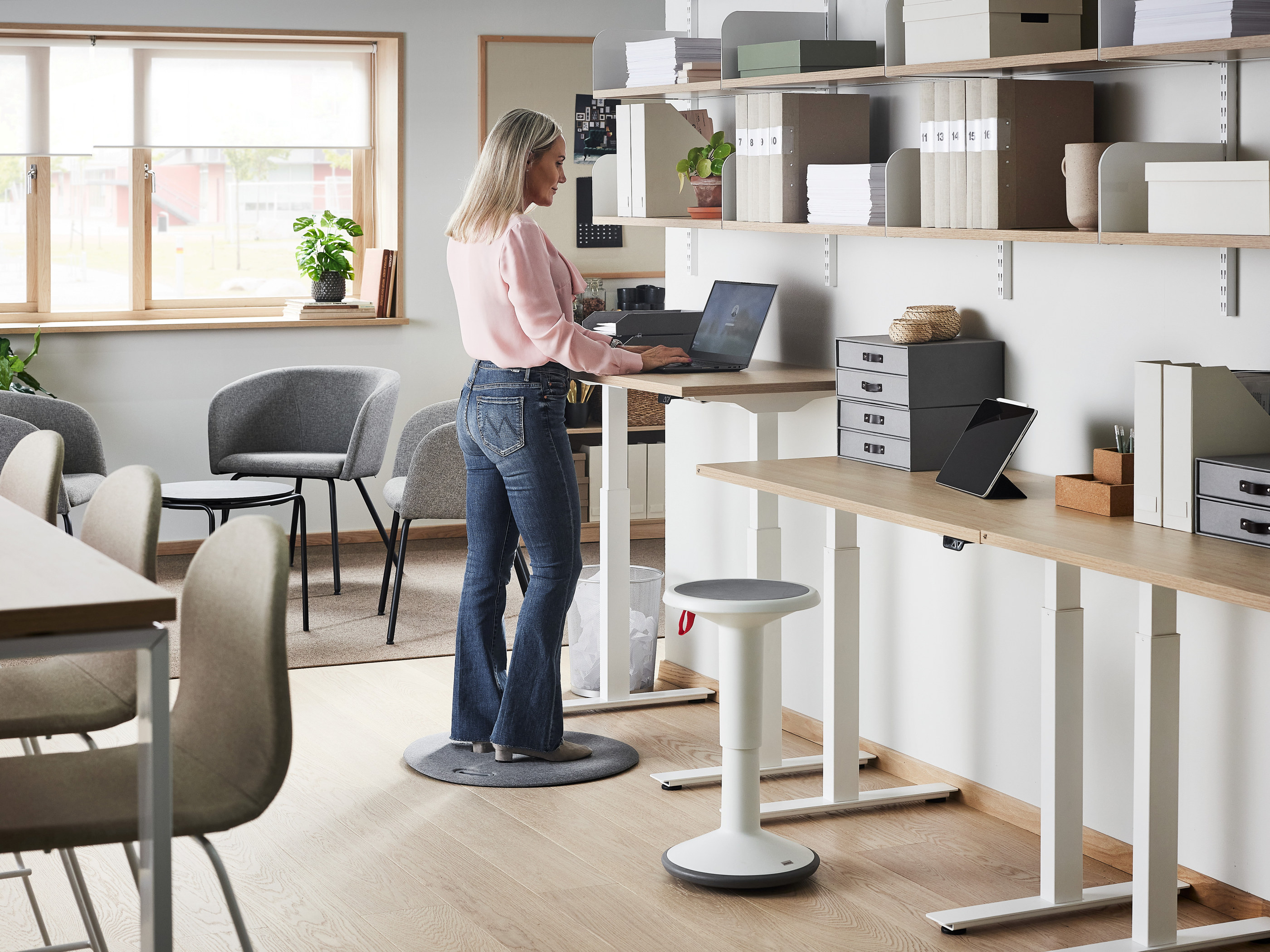 aj products standing desk