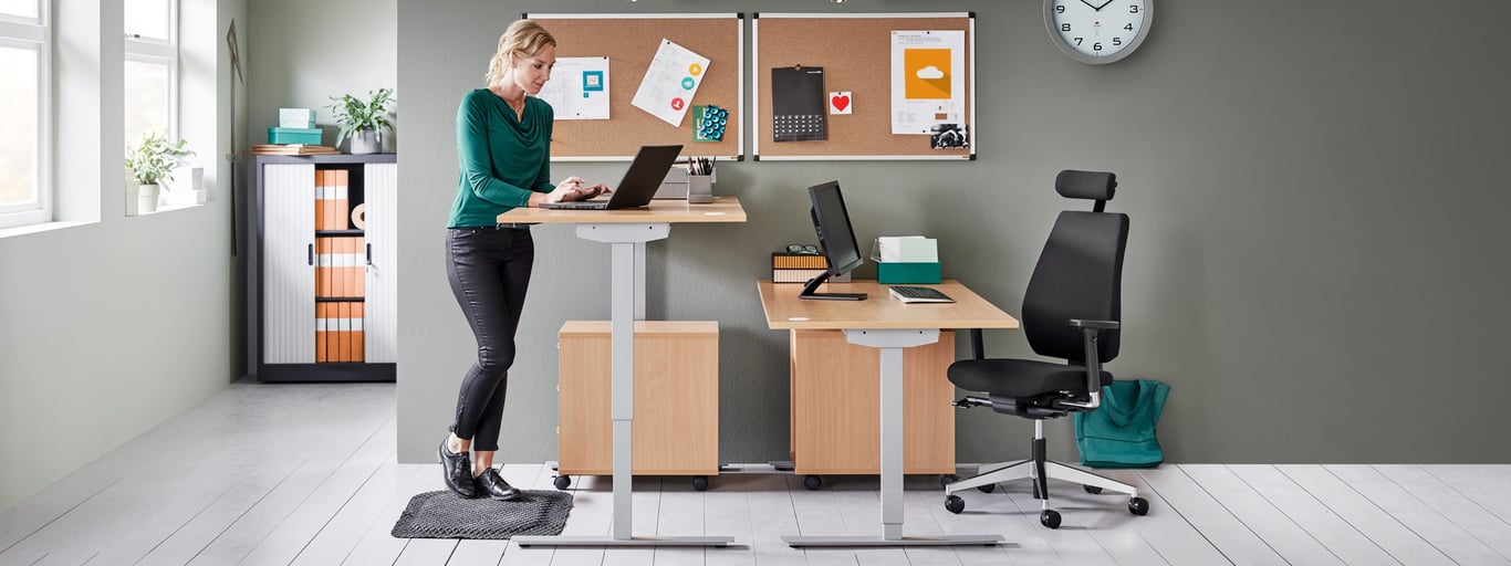 Why should I use a standing desk mat with my sit-stand desk?