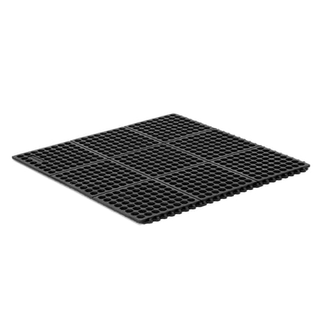 Modular mat with drainage