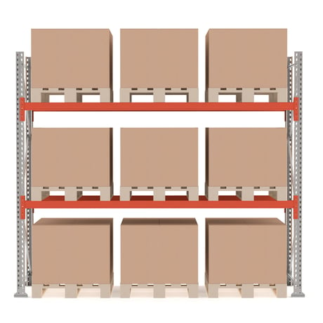  Pallet rack ULTIMATE, basic section with space for 9 pallets