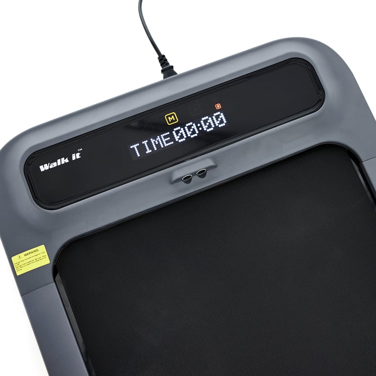 Close up of time display on a treadmill