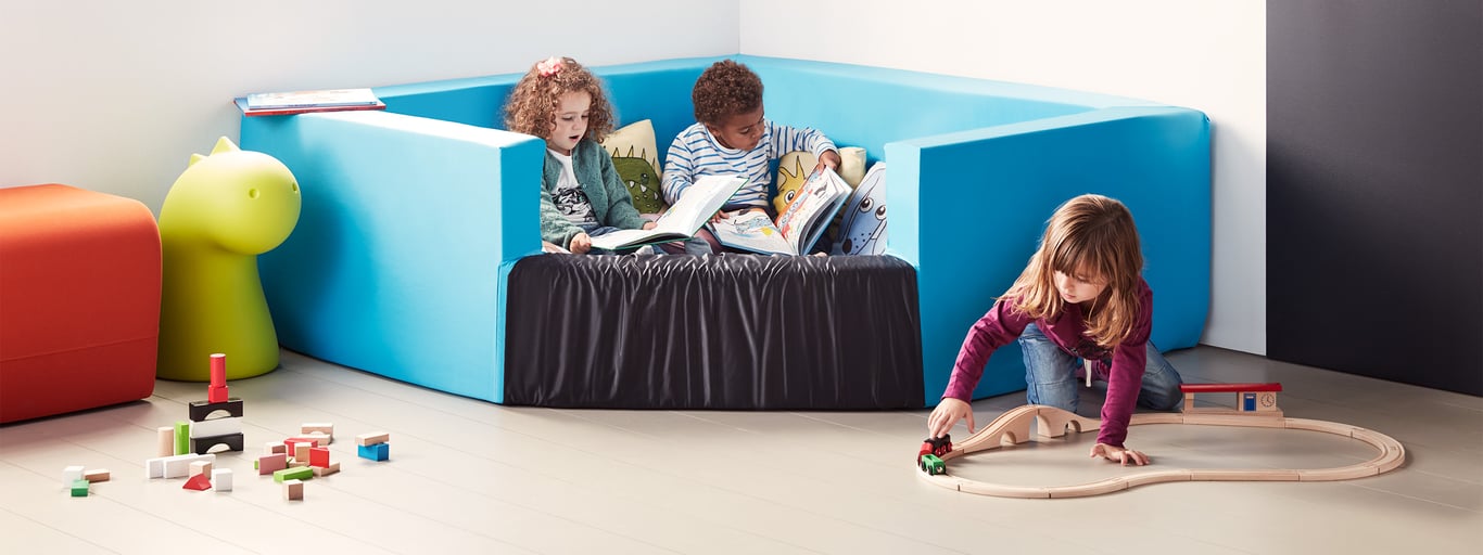 Møbler for trygghet, trivsel, lek og læring i barnehagen.