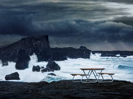 Outdoor furniture made for a Nordic climate