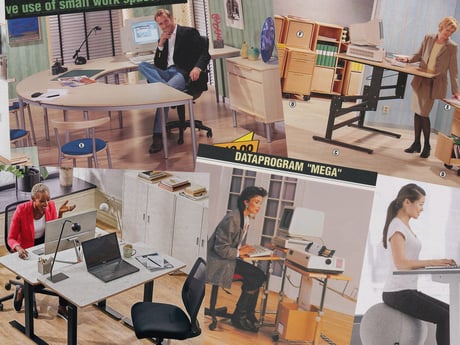 Kaip keitėsi biuro stalas per pastaruosius 40 metų?