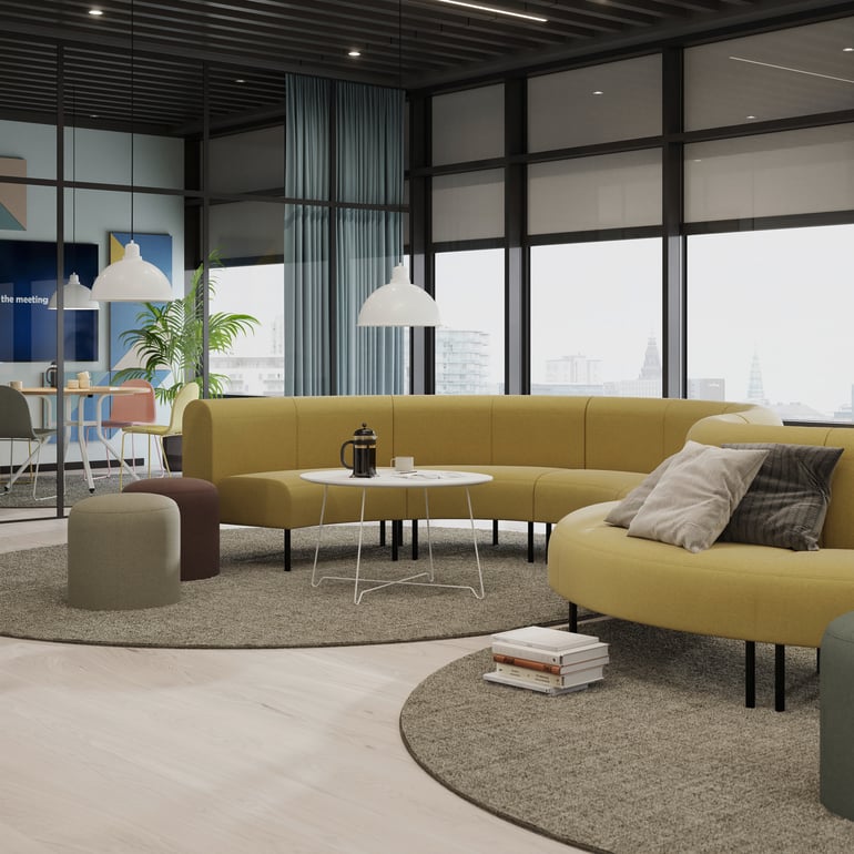VARIETY modular sofa in breakout area of office
