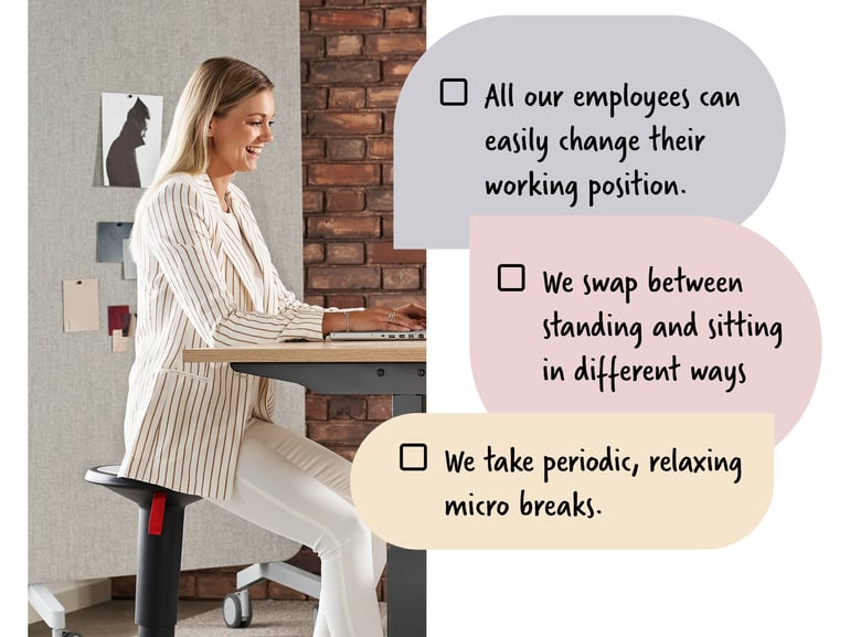 Woman sitting at a desk