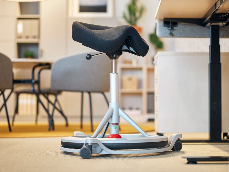 Balance chair in an office