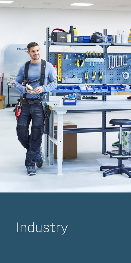 Industry - person standing at a workbench