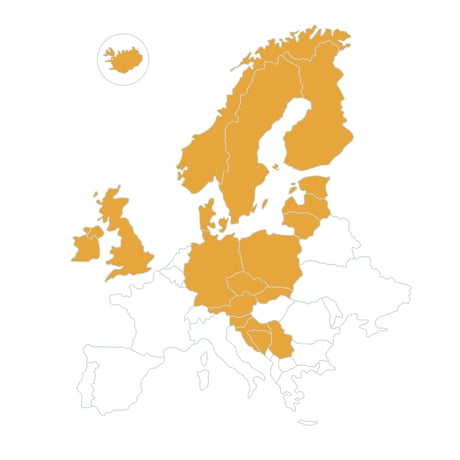 AJ Produkte Karte von Europa