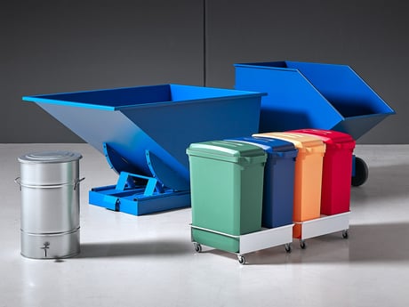 Abfallbehälter, Kippcontainer und Mülltonnen