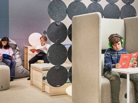 students learning in a sensory classroom